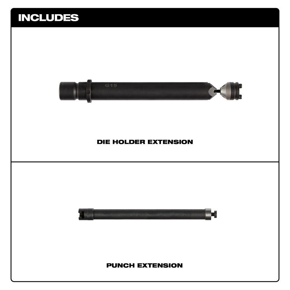 Milwaukee M12 FUEL Nibbler Die Holder Extension 16 Gauge, large image number 4