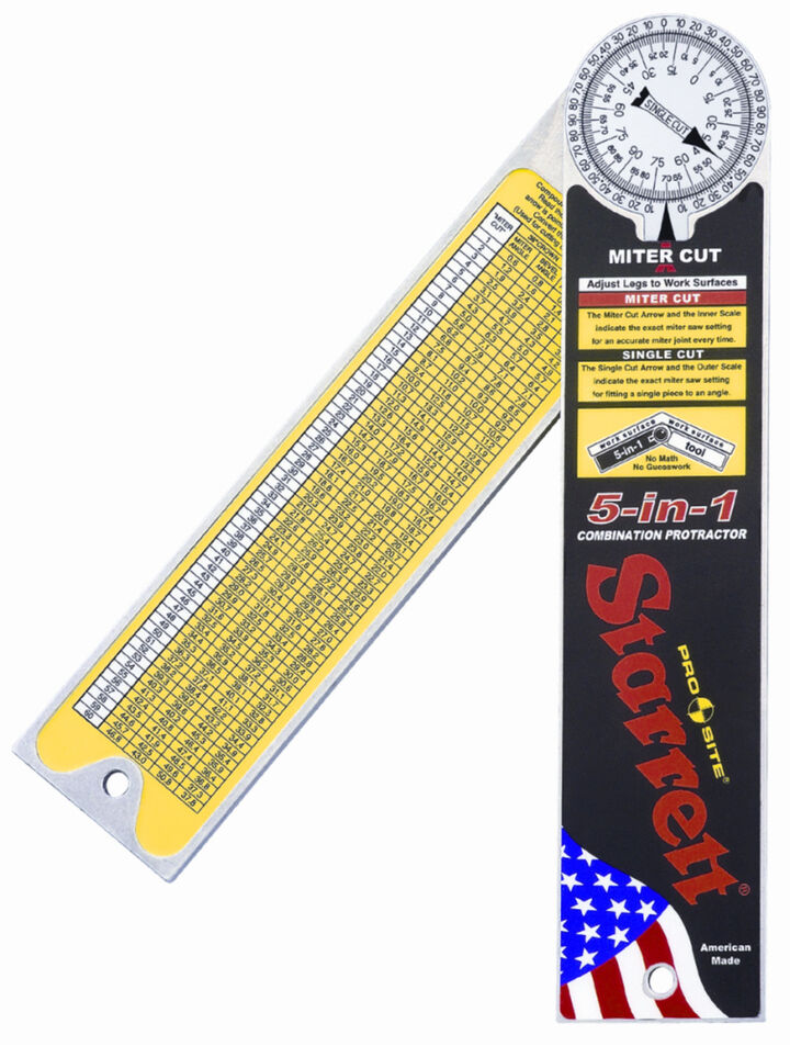 Starrett 5-in-1 Combination Protractor