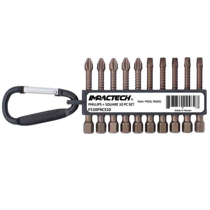 Vega Impactech Driver Bit Set 10pc 2in Length