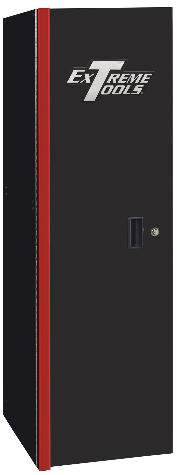 Extreme Tools RX Series 24 Inch W x 30 Inch D 3 Drawer and 3 Shelf Side Locker Black with Red