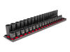 Tekton 3/8 Inch Drive 6 Point Impact Socket Set on Rails, 38 Pieces (6-24 mm), small image number 1
