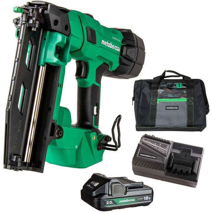 Metabo HPT 18V MultiVolt Brushless 16-Gauge Straight Finish Nailer 2 Ah Kit