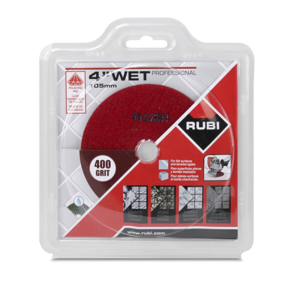 Rubi Tools Resin Wet Polishing Pad 400 Grit 4 In., large image number 1