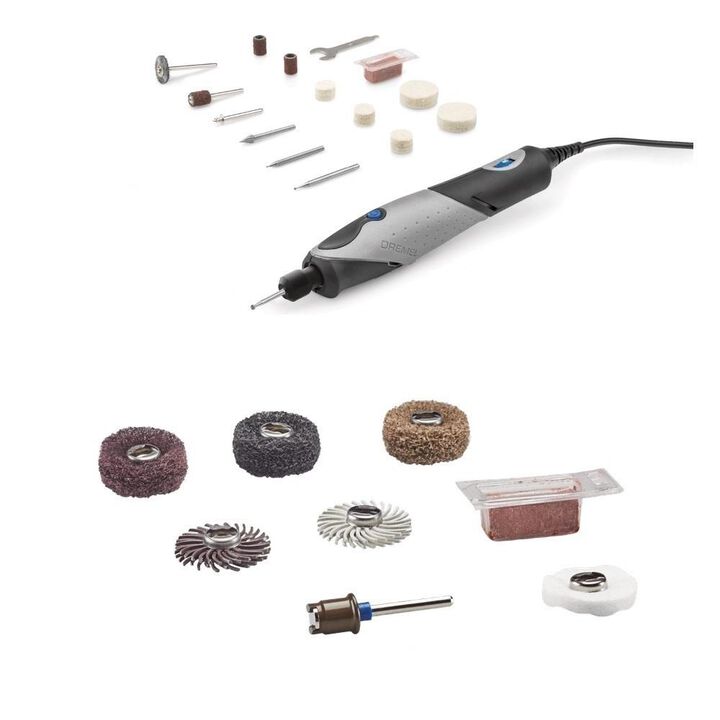 Dremel 120V Corded Rotary Tool Kit & Rotary Accessories Kit - Bundle