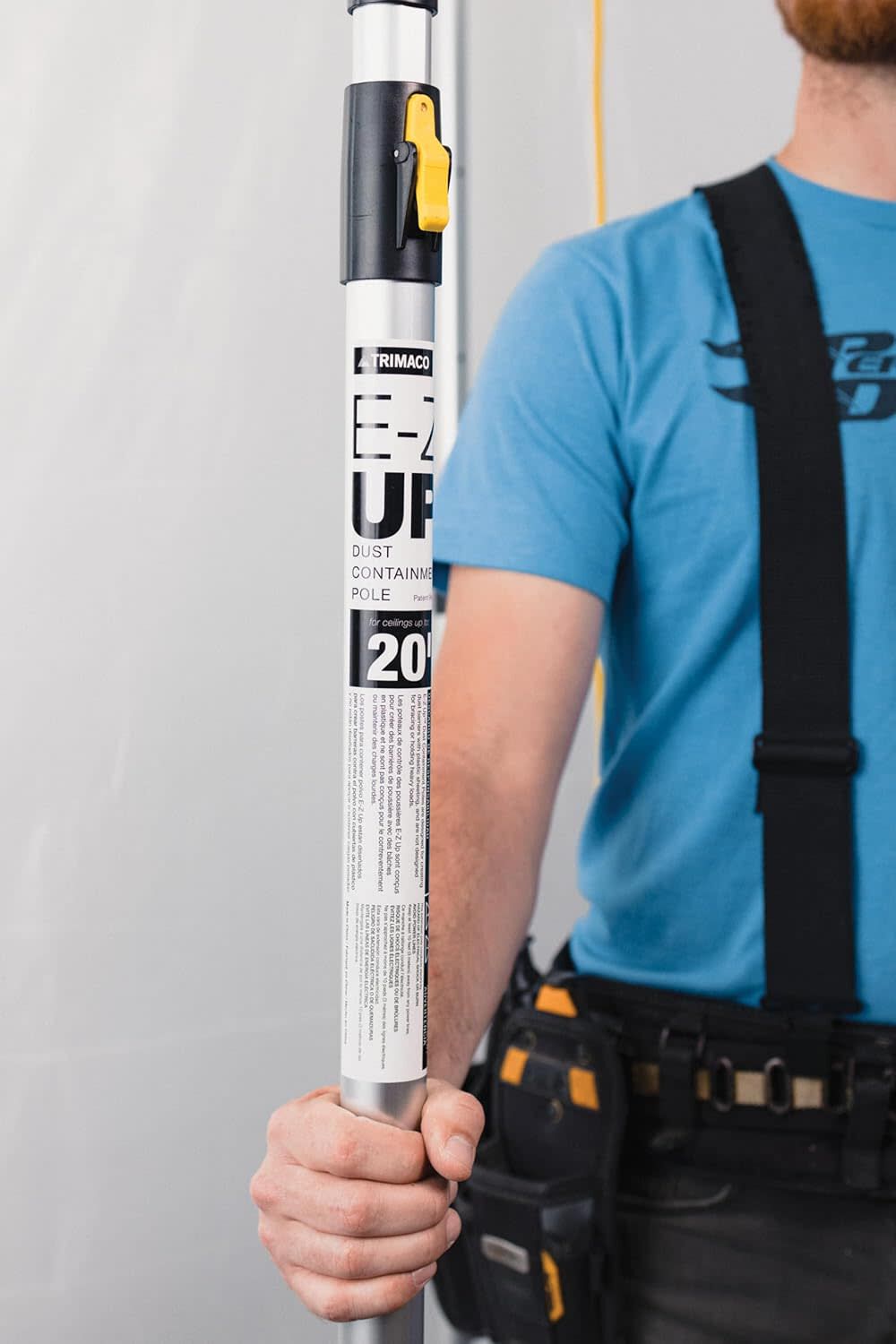 Trimaco EZ-Up 20 Ft Aluminum Dust Containment Sheeting Pole 2 Pack, large image number 4