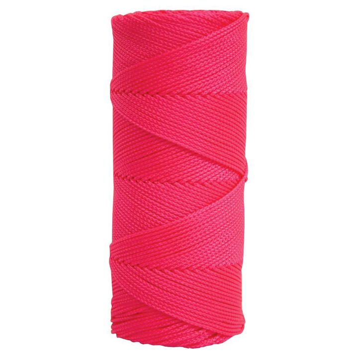 Kraft Tool Co Fluorescent Pink Braided Mason's Line - 250 Ft. Tube