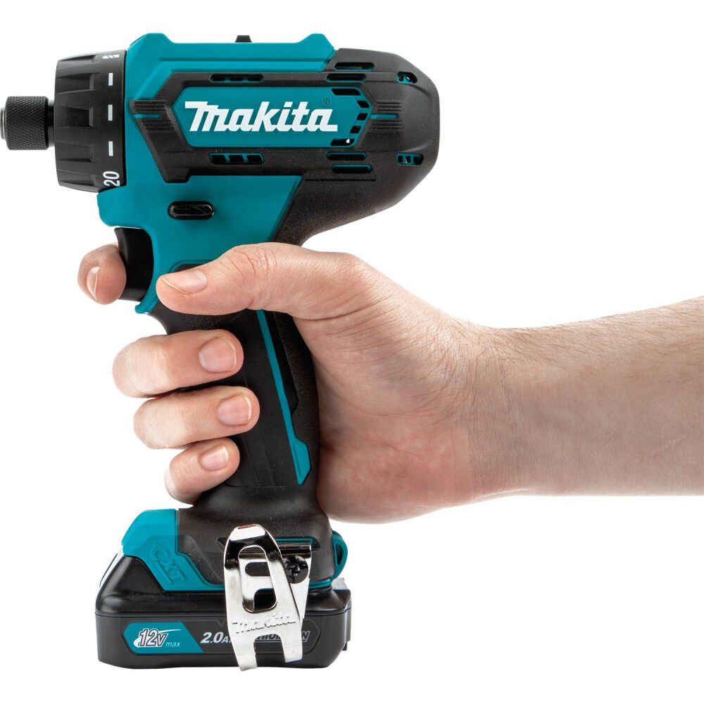Makita 12V max CXT Lithium-Ion Cordless 1/4 In. Hex Driver-Drill Kit (2.0Ah), large image number 5