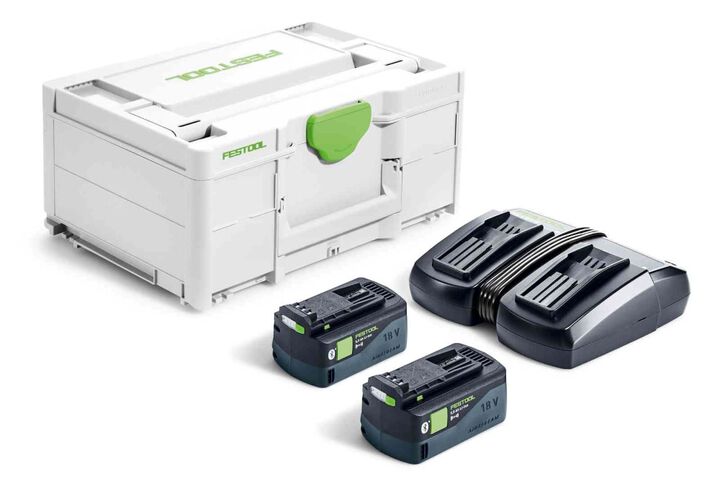 Festool 18V 5Ah Lithium Ion Power Tool Battery Pack with Fuel Indicator Energy Set (2 Pack)