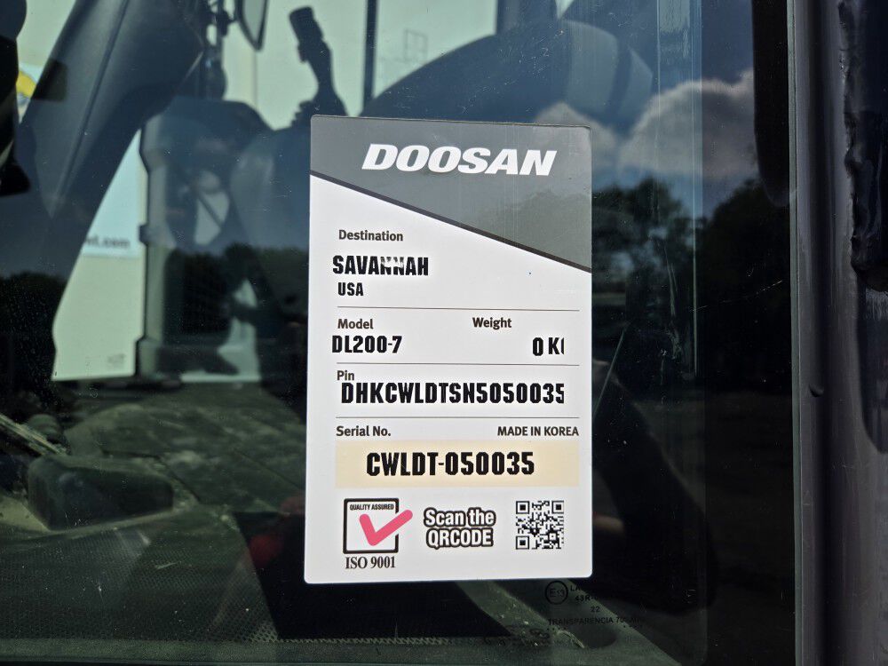 Doosan DL200-7 Diesel Powered Articulated Wheel Loader Used 2022, large image number 15