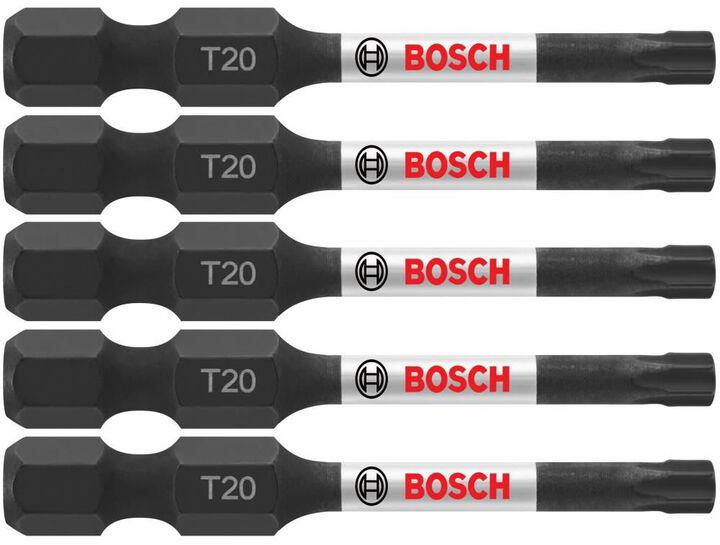 Bosch Impact Tough 2 Inch Torx #20 Power Bits 5 Piece
