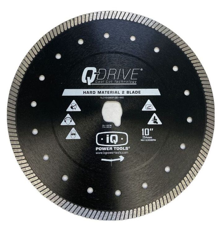 iQ Power Tools Q Drive Turbo Cutter 10 x 0.08 in Hard Material/Porcelain Blade