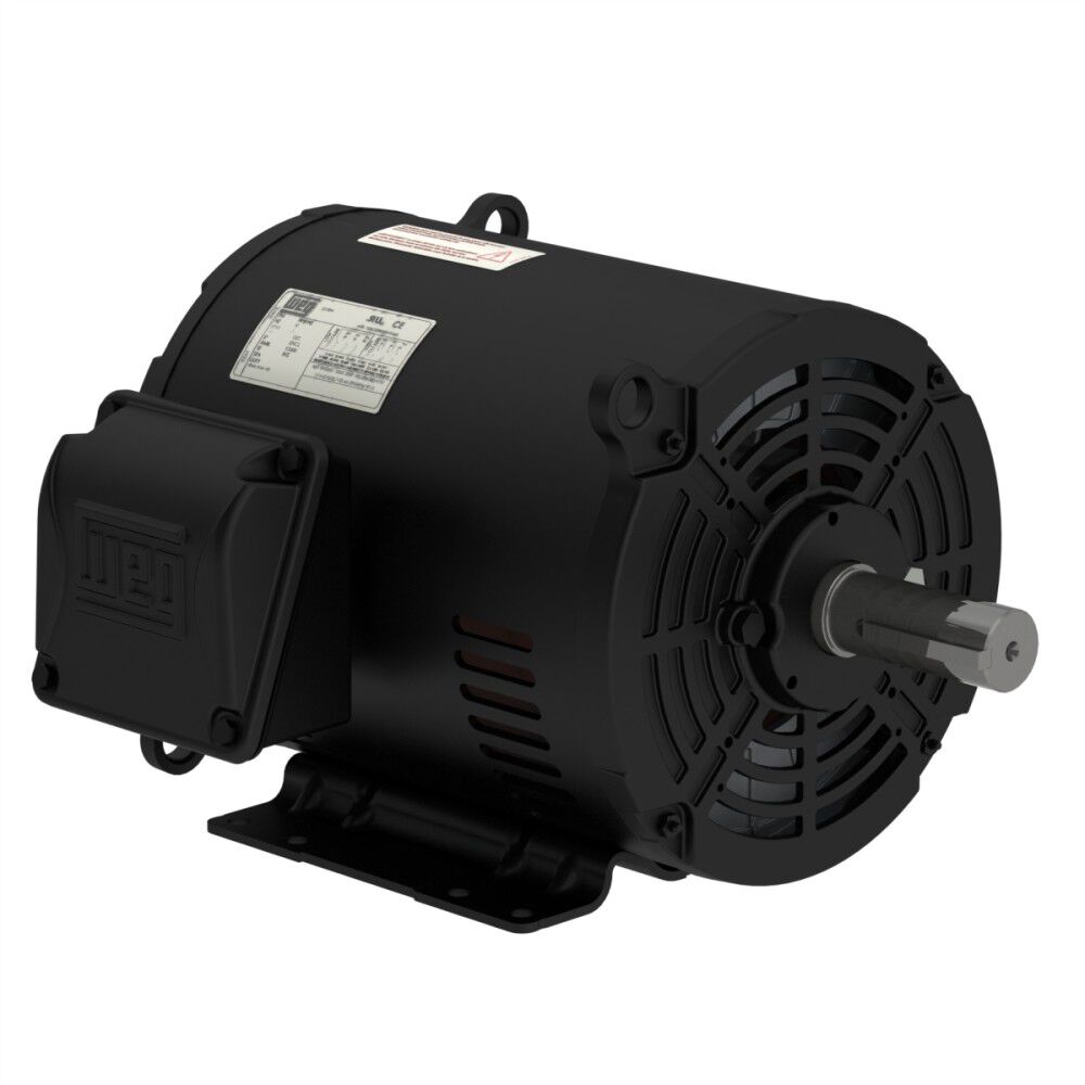 WEG 230-460V 10HP 1770 Rpm General Purpose Compressor Electric Motor, large image number 1