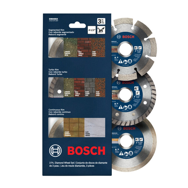 Bosch Diamond-Rim Blade Set 3 Pieces