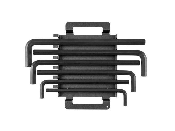 Tekton Flat End Hex L-Key Set with Rack, 6 Piece (7/16-3/4 Inch)