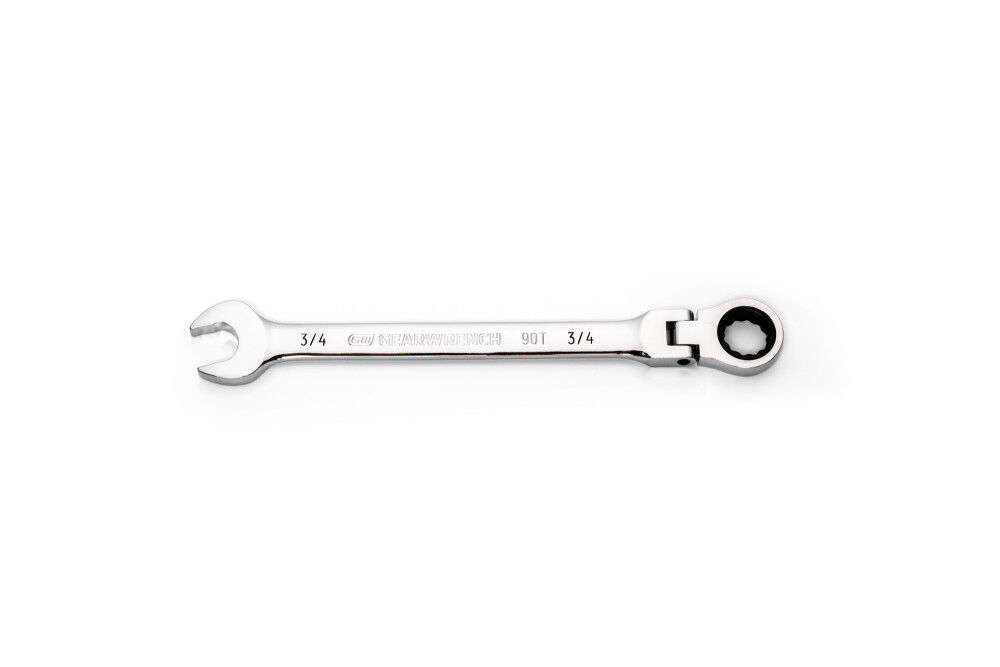 GEARWRENCH 3/4in 90T 12 Point Flex Head Ratcheting Combination Wrench, large image number 2