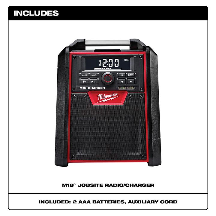 Milwaukee M18 Jobsite Bluetooth Radio/Charger (Bare Tool), large image number 1