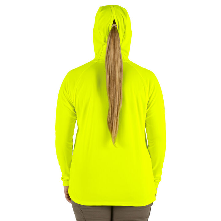 Milwaukee Women's WORKSKIN Hooded Sun Shirt - Yellow 2X, large image number 9
