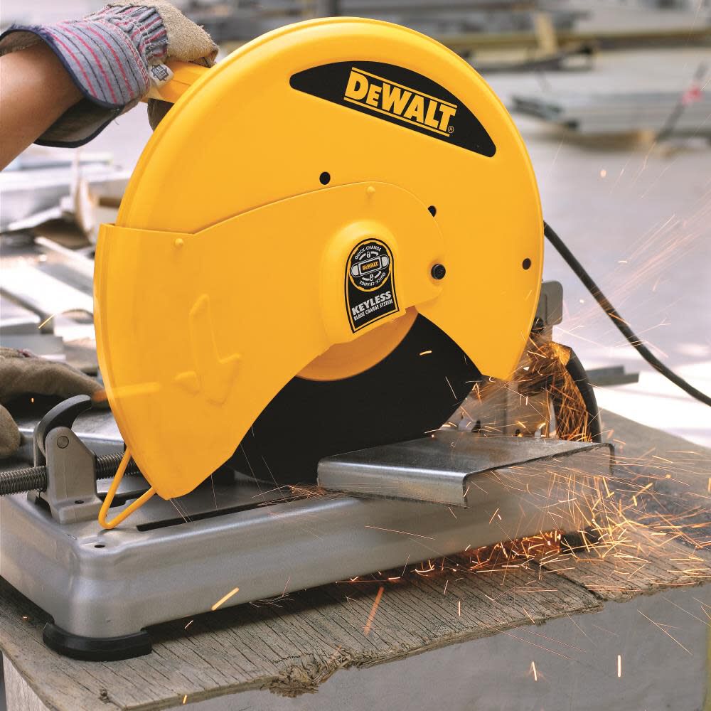 DEWALT HEAVY-DUTY 14in 5.5HP CHOP SAW WITH QUICK-CHANGE (D28715), large image number 9
