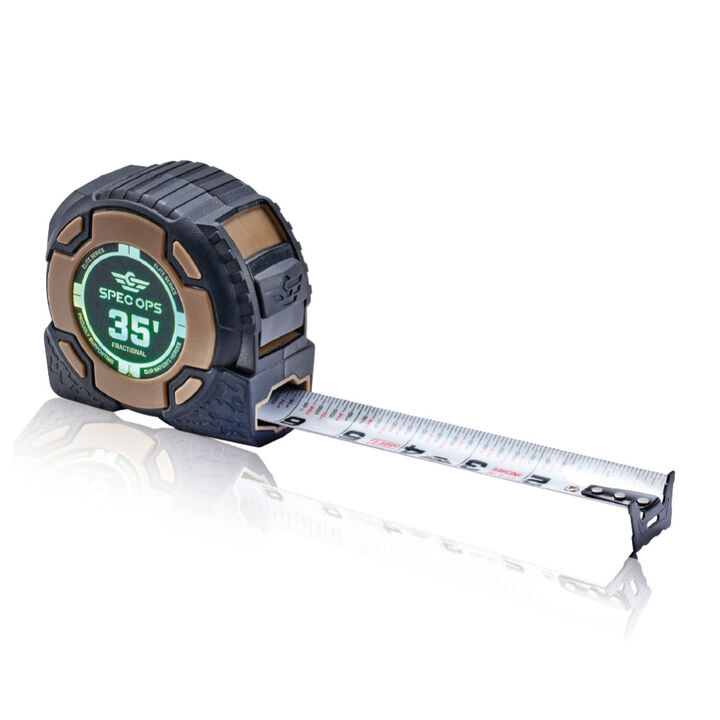 Spec Ops Tape Measures, 35 Feet, Elite Series, Fractional