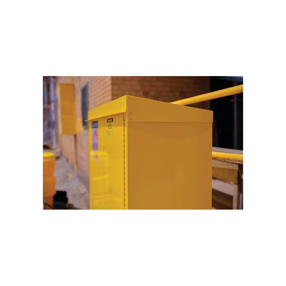 Justrite 30 Gallon 1 Shelf Manual Close Doors Outdoor Storage Cabinet, large image number 5