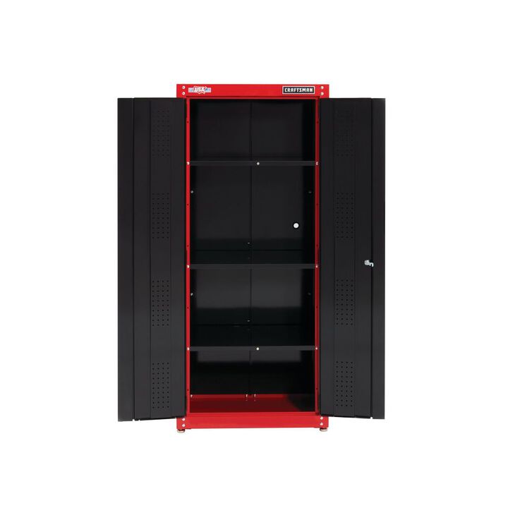 CRAFTSMAN 32 Inch Wide Freestanding Tall Garage Storage Cabinet, Red, large image number 7