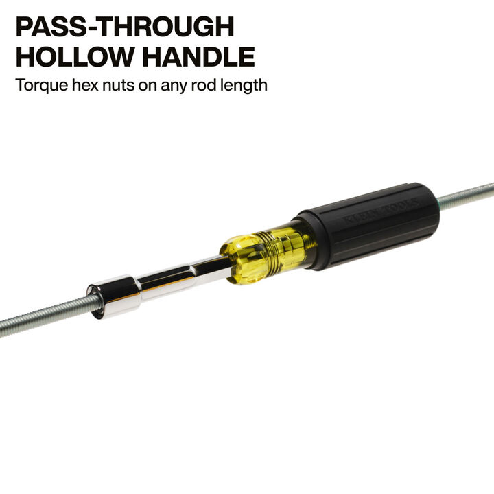 Klein Tools 12mm Magnetic Metric Color Coded Nut Driver with Heavy Duty Hollow Shaft, large image number 1
