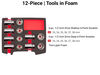Tekton 1/2 Inch Shallow and Deep 6 Point Sockets, Drawer, 33-38 mm, 12 Pieces, small image number 3
