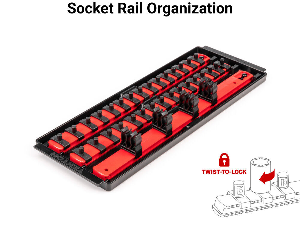 Tekton 1/4 Inch 12 Point Socket and Ratchet Set, 35 Pieces (4-15 mm), large image number 6