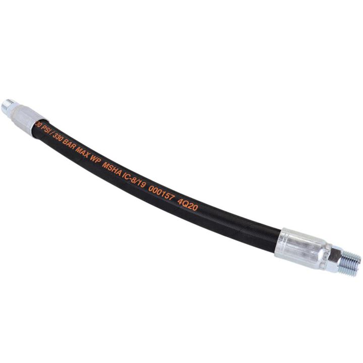Milton Hydraulic Hose Assembly 100R2AT 4800 PSI 3/8in MNPT 3/8in Hose ID x 24inL