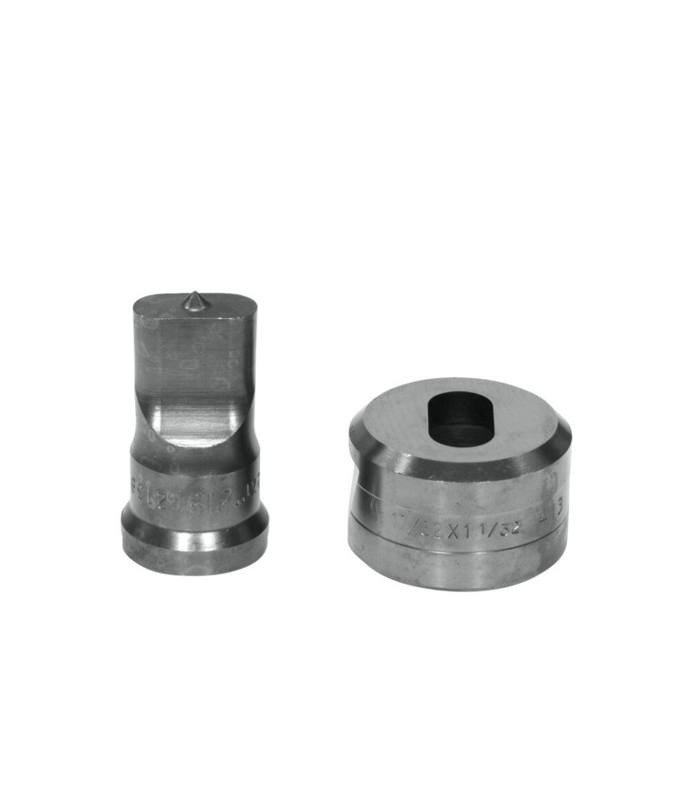 Edwards 1/2 Inch Punch x 17/32 Inch Die Oblong Punch & Die Set, large image number 1