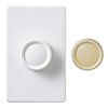 Lutron 120VAC 1.5A 1P Gloss Ivory/White 3-Speed Rocker Fan Control, small image number 6