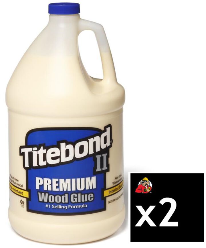Titebond 1 Gallon Premium II Wood Glue Pack of 2