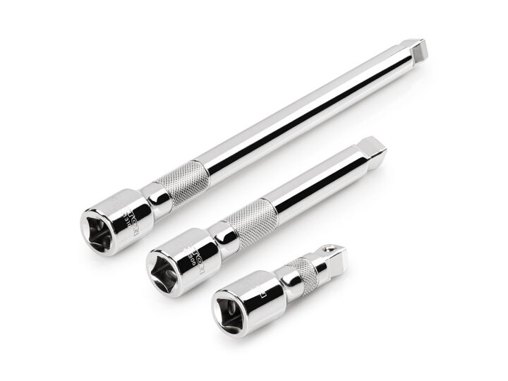 Tekton 1/2 Inch Drive Wobble Extension Set, 3-Piece (3, 6, 10 Inch)