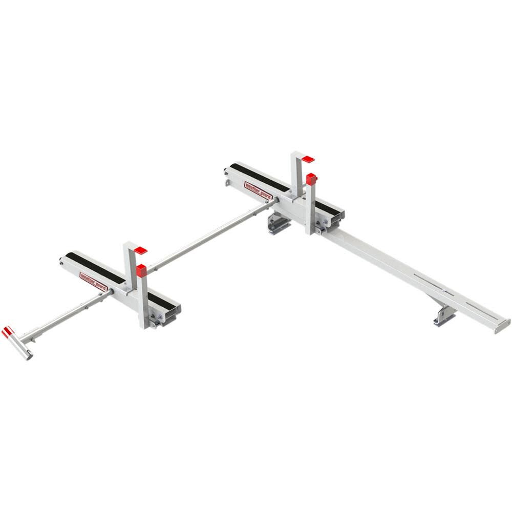 Weather Guard EZGLIDE2 Fixed Drop-Down Ladder Kit with Cross Member Full, large image number 1
