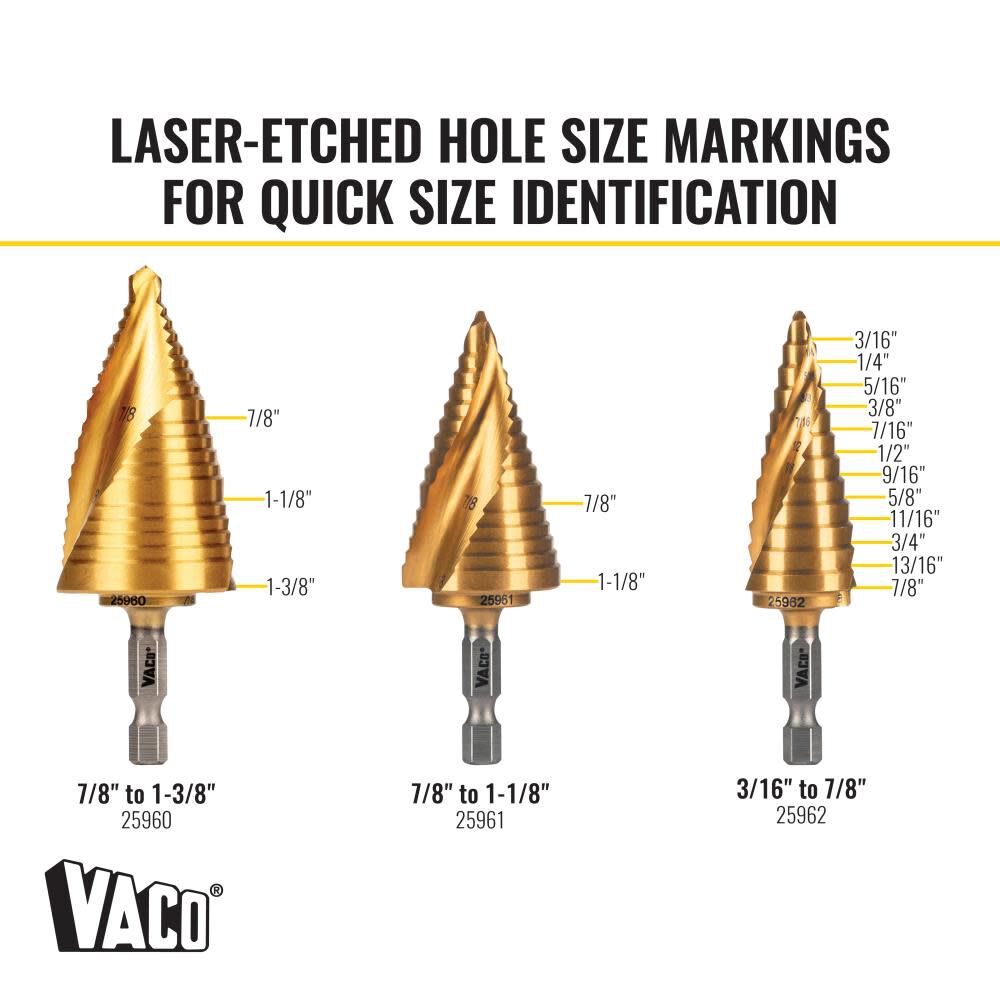 Klein Tools Electricians Step Drill Bit Set, large image number 6
