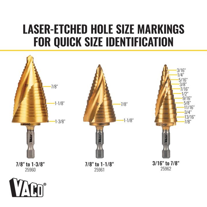 Klein Tools Electricians Step Drill Bit Set, large image number 5