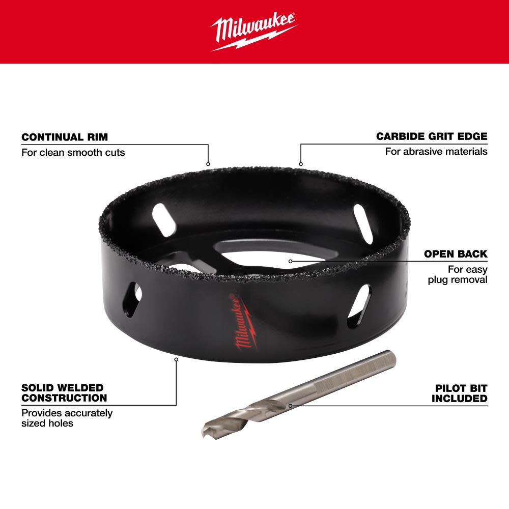Milwaukee 4-3/8 in. Recessed Light Hole Saw, large image number 4