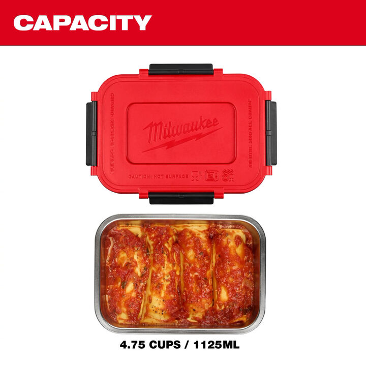 Milwaukee M18 Jobsite Lunch Warmer (Bare Tool) with PACKOUT Compatibility and REDLITHIUM HIGH OUTPUT XC5 Battery Bundle, large image number 18