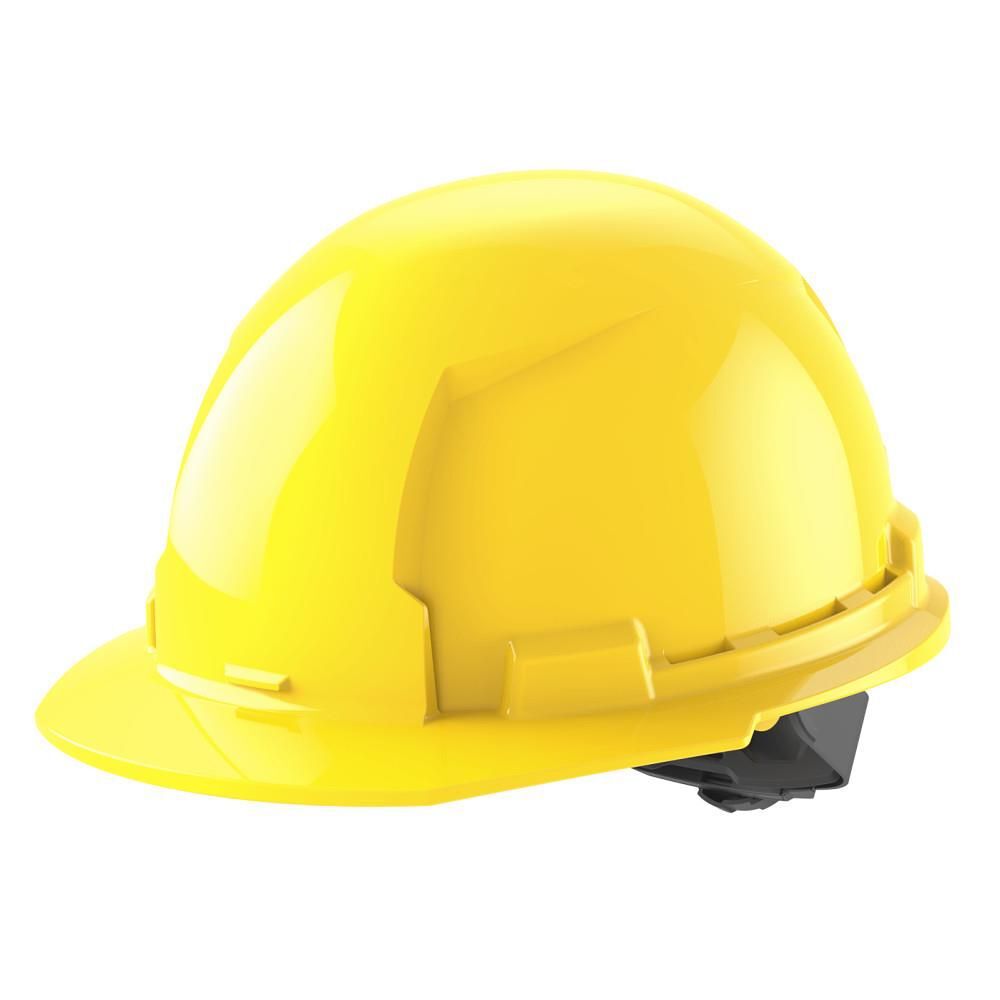 Milwaukee Yellow Front Brim Hard Hat with 4pt Ratcheting Suspension Type 1 Class E, large image number 1