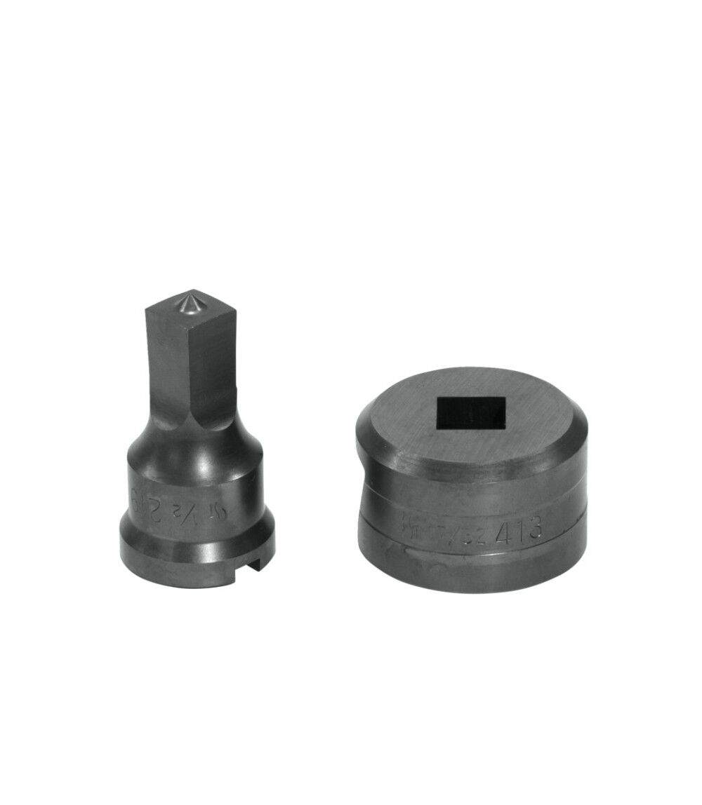 Edwards 1/2 Inch Punch x 17/32 Inch Die Square Punch & Die Set, large image number 2