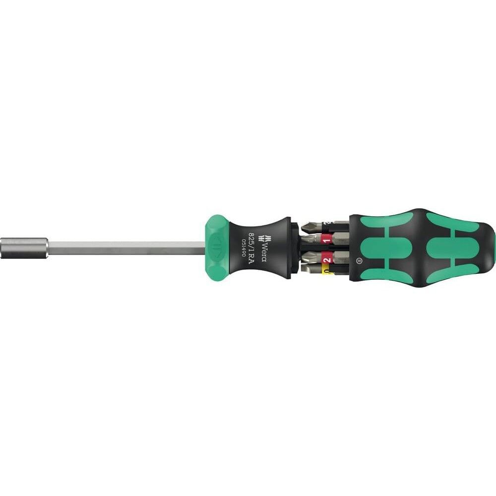 Wera Tools Kompakt 27 RA 1 Kraftform Screwdriver Bit Set, 6 Pieces, large image number 1