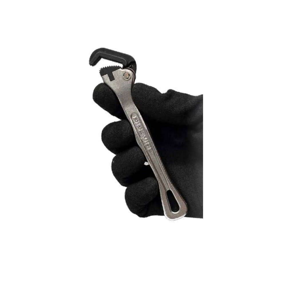 Pipe Vise Micro 5 6 Inch Self-Adjusting Wrench with Contoured Handle, large image number 4