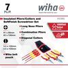 Wiha Insulated Industrial Pliers/Cutters & Screwdriver Set 7 Piece, small image number 3