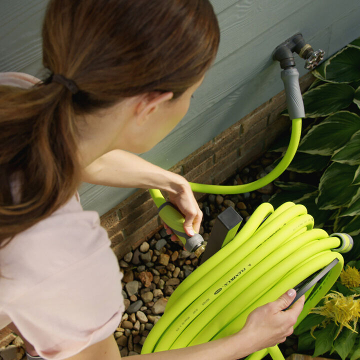 Flexzilla SwivelGrip Garden Lead-in Hose, 5/8 Inch x 10 Feet, 3/4 Inch - 11 1/2 GHT Fittings, ZillaGreen, large image number 10