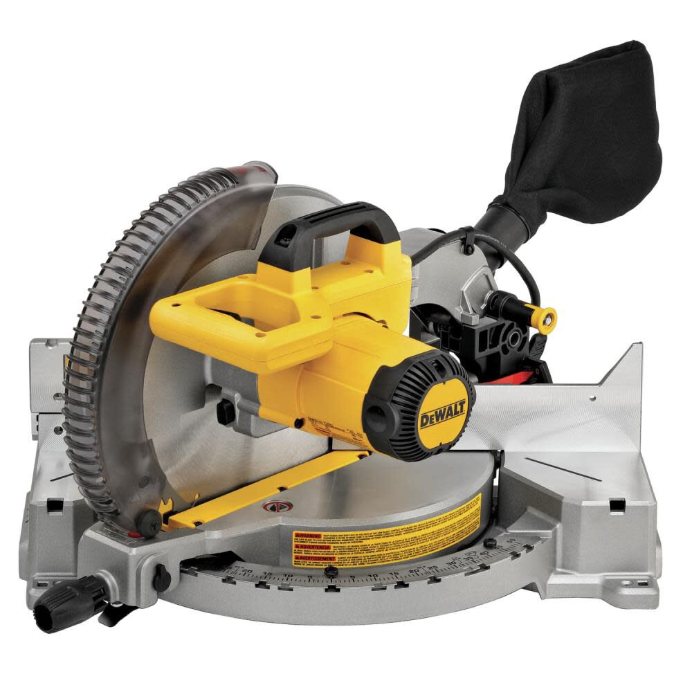 DEWALT 12 Inch 15-Amp Single Bevel Compound Miter Saw with Compact Miter Saw Stand Bundle, large image number 4