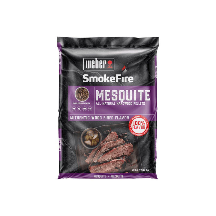 Weber Smokefire 20 Lbs Bag Mesquite All-Natural Hardwood Pellets