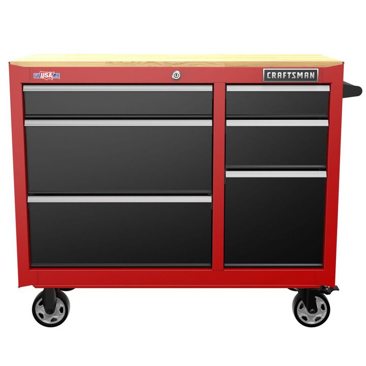 CRAFTSMAN S2000 41 Inch Wide 6-Drawer Mobile Workstation, large image number 2