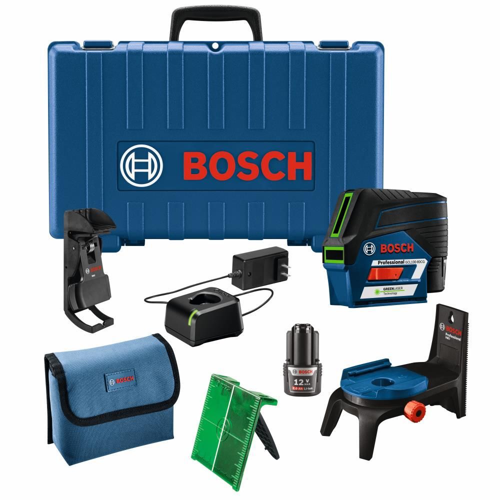 Bosch 12V Max Connected Green-Beam Cross-Line Laser Kit, large image number 6