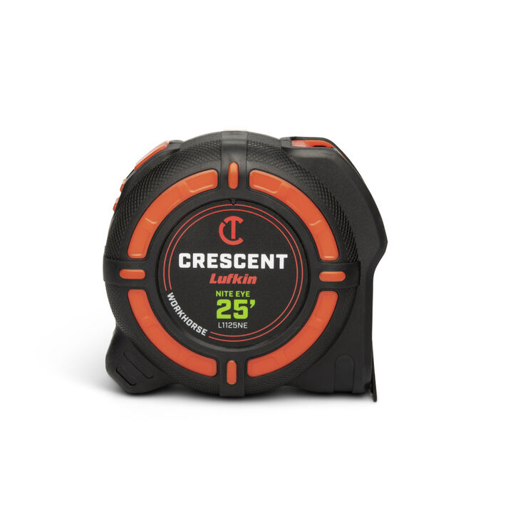 Crescent Lufkin 1-1/4 Inch x 25 Ft. WORKHORSE NITE EYE Tape Measure, large image number 0