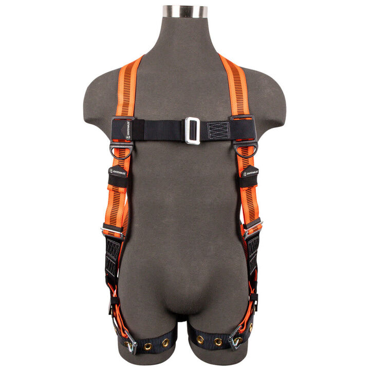 Safewaze V-Line Full Body Harness: Universal, 1D, MB Chest, TB Legs